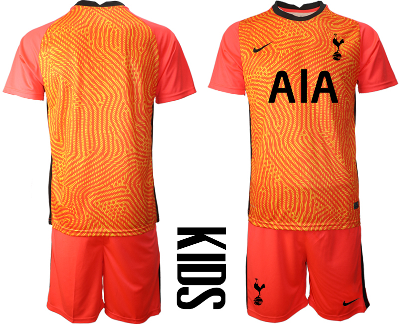 2021 Tottenham Hotspur red goalkeeper youth soccer jerseys->france jersey->Soccer Country Jersey